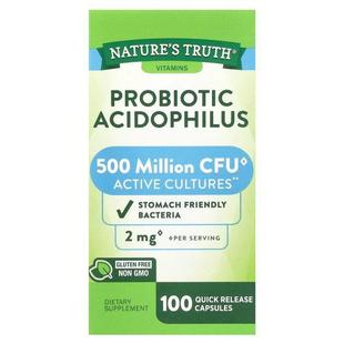 Probiotic Acidophilus Quick Relea 100 Truth Nature