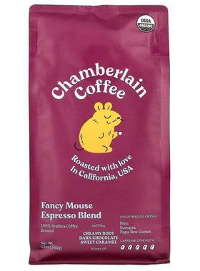 Chamberlain Coffee,Fancy Mouse Espresso Blend, Ground, 12 oz