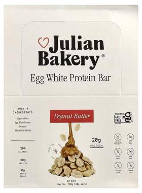 Julian Bakery,蛋清蛋白棒花生酱味12 根