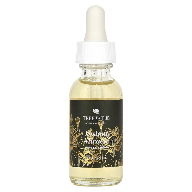 Tree to Tub,Instant Miracle Peptide Serum, 1 fl oz (30 ml)