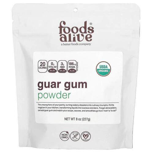 Foods Alive,Guar Gum Powder, 8 oz (227 g)