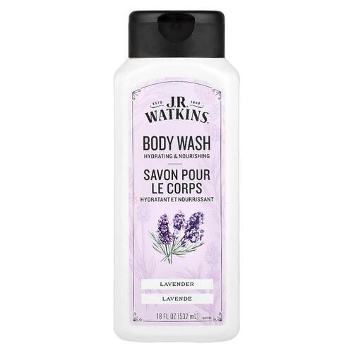 J R Watkins,Body Wash, Lavender, 18 fl oz (532 ml)