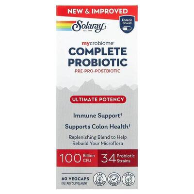 Solaray,Mycrobiome®, Complete Probiotic, Ultimate Potency, 6