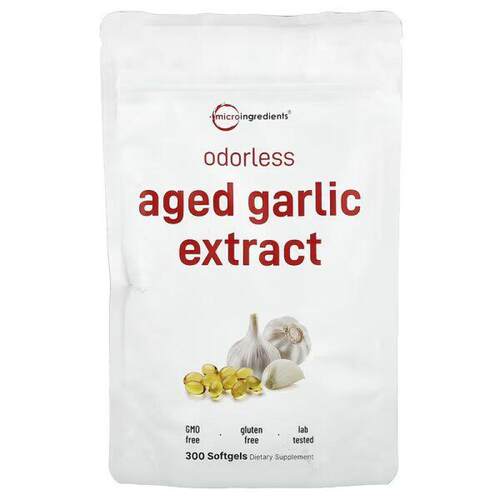 Micro Ingredients, 脱臭陈蒜，7500 毫克，300 粒软胶囊