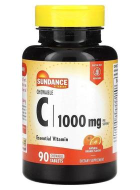 Sundance,Chewable C, Natural Orange, 500 mg, 90 Chewable Tab