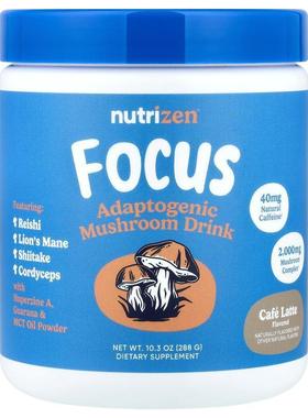 Nutricost,NutriZen™, Focus, Adaptogenic Mushroom Drink, Cafe