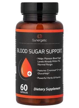Sunergetic,血糖支持，60 粒胶囊