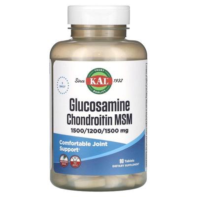 KAL,Glucosamine Chondroitin MSM, 60 Tablets