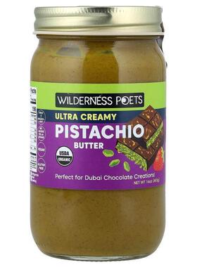 Wilderness Poets LLC,Pistachio Butter, Ultra Creamy, 16 oz (