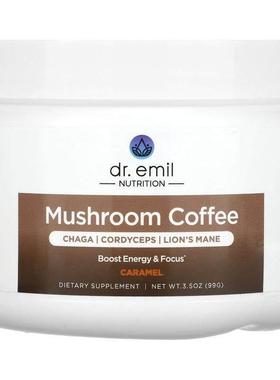 Dr. Emil Nutrition,Mushroom Coffee, Caramel, 3.5 oz (99 g)