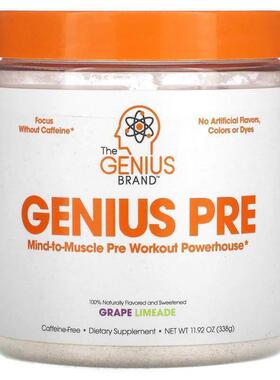 The Genius Brand,Genius Pre，酸苹果味，11.11 盎司（315 克）