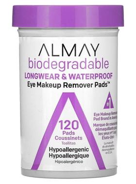 Almay,Eye Makeup Remover Pads, 120 Pads