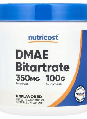 Nutricost,DMAE Bitartrate, Unflavored, 3.6 oz (100 g)