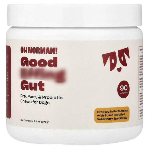 Oh Norman,Good Gut, Pre, Post, &amp; Probiotic Chews for
