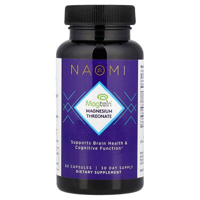 NAOMI,Magtein® Magnesium Threonate, 60 Capsules (2,000 mg pe