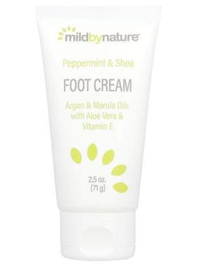 Mild By Nature薄荷乳木果油护足霜含摩洛哥坚果