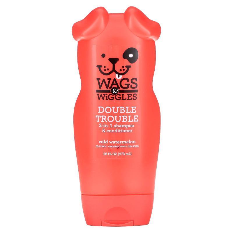 Wags &amp; Wiggles,Double Trouble 2-in-1 Shampoo &am