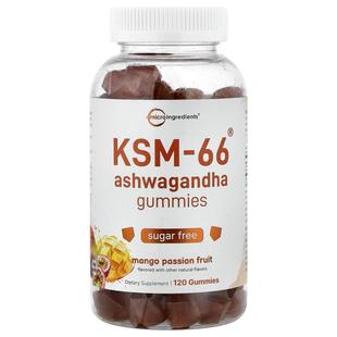 Micro Ingredients,KSM-66® Ashwagandha Gummies, Mango Passion