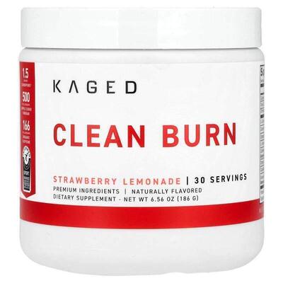 Kaged Clean Burn草莓柠檬水味运动健身体重管理葡萄糖能量补充