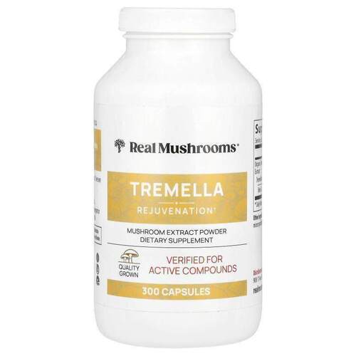 Real Mushrooms,Tremella, Mushroom Extract Powder, 300 Capsul