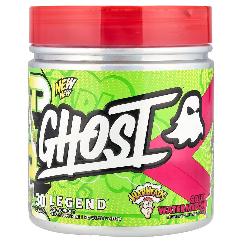 Ghost,Legend® 锻炼前配方,Warheads® 酸西瓜味,23.3 盎司(660