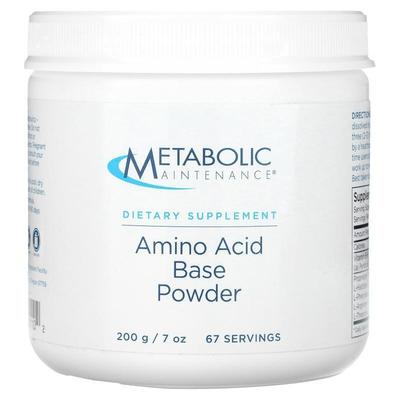 Metabolic Maintenance,Amino Acid Base Powder, 7 oz (200 g)