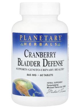 Planetary Herbals,Cranberry Bladder Defense™，60 片