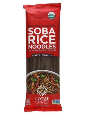 莲花食品,Buckwheat &amp;amp; Brown Soba Rice Noodles, 8