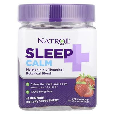 Natrol,睡眠 + 舒缓，草莓味，60 粒软糖