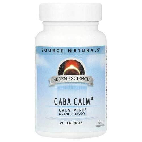 源美,Serene Science®, GABA Calm®, Orange, 60 Lozenges