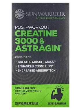 太阳勇士,Post-Workout Creatine 3000 & Astragin®, 120 Veg