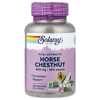 Solaray,Horse Chestnut Seed Extract, 400 mg, 120 VegCaps