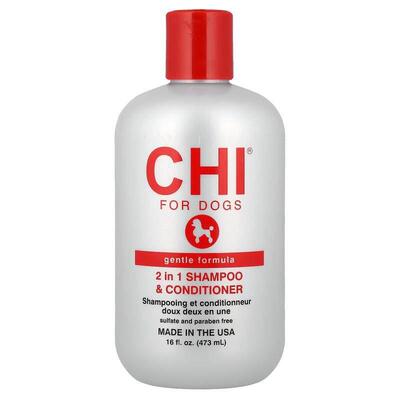 CHI for Dogs,2 in 1 Shampoo & Conditioner, Gentle Formul