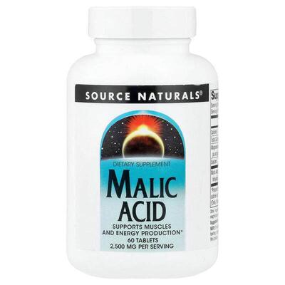 源美,Malic Acid, 60 Tablets