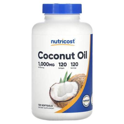 Nutricost,Coconut Oil, 1,000 mg , 120 Softgels