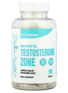 Divine Health,Don Colbert M.D. Testosterone Zone，90 粒胶囊
