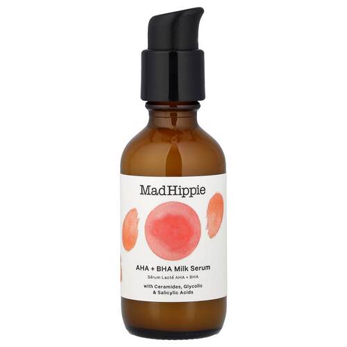 疯狂嬉皮,AHA + BHA Milk Serum, 2 fl oz (59 ml)