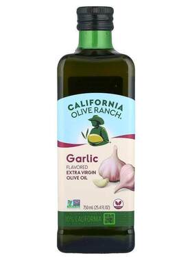 加州橄榄牧场,Extra Virgin Olive Oil, Garlic, 25.4 fl oz (750