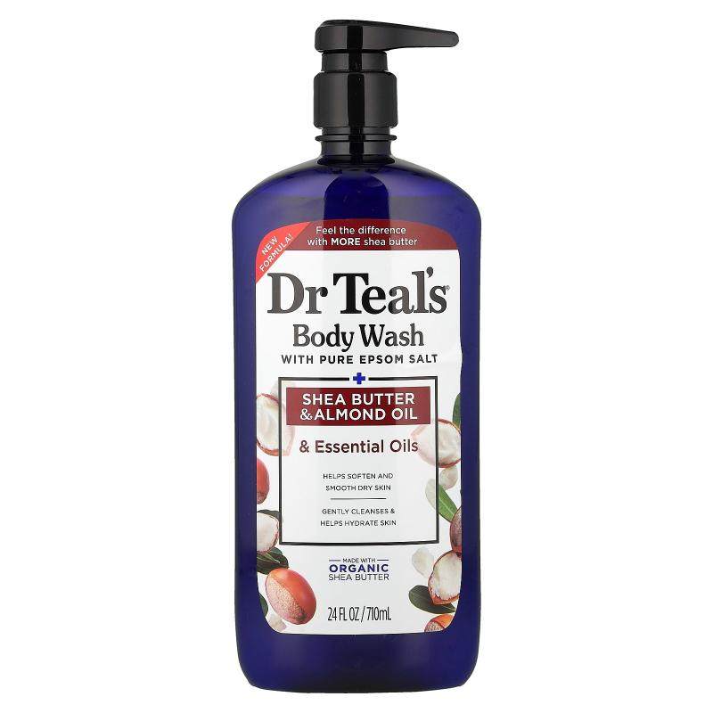 Dr. Teal's,Body Wash with Pure Epsom Salt, Shea Butter & Alm