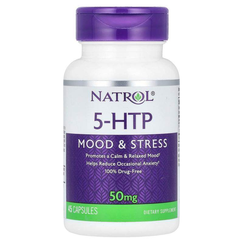 Natrol,5-HTP情绪与和压力50 毫克45 粒胶囊