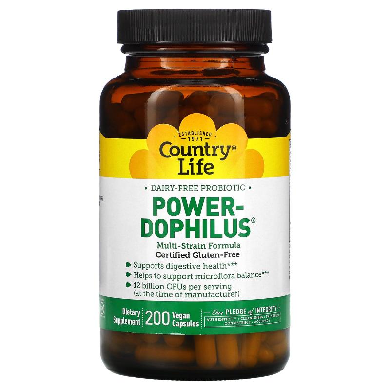 乡村生活,Power-Dophilus®益生菌全素胶囊，无乳制品，200粒装