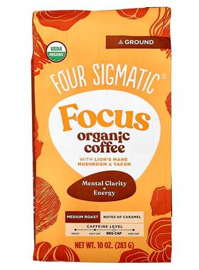 Four Sigmatic,Focus, Organic Coffee with Lion's Mane Mushroo