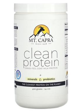 Mt. Capra,清洁蛋白质 + 矿物质和益生菌，14.1 盎司（400 克）