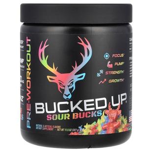 Workout Sour 11.5 Candy Pre Gummy Bucked Bucks