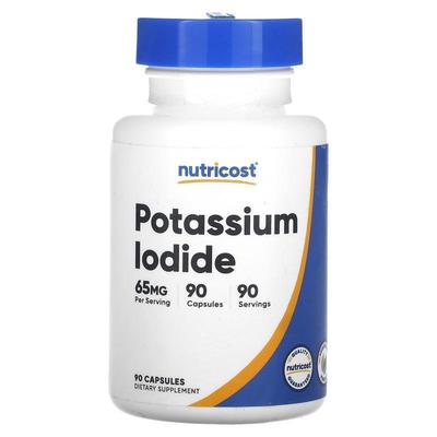Nutricost,Potassium Iodide, 65 mg, 90 Capsules