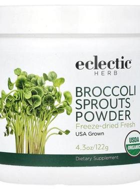 Eclectic Institute,Broccoli Sprouts Powder, Freeze-Dried Fre