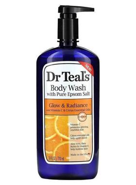 Dr. Teals,Body Wash With Pure Epsom Salt, Glow &amp;amp;