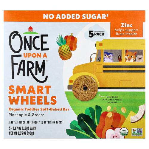 Once Upon A Farm,Smart Wheels, Organic Toddler Soft-Baked Ba