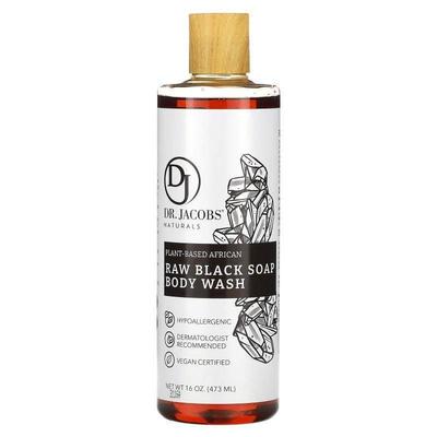 Dr. Jacobs Naturals,Plant-Based African Raw Black Soap Body