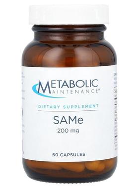 代谢维持，SAMe， 200毫克，60粒